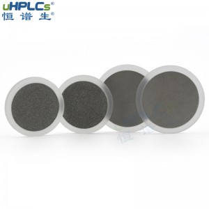 恒譜生超高壓PCTFE液相色譜耗材不銹鋼在線過濾器篩板，OD6.4*ID1.6*H1.6